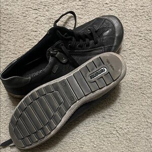 Remonte Men's Black Leather Sneakers